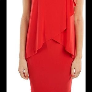 Joseph Ribkoff Sleeveless Crossover Dress in Black